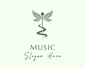Medical Acupuncture Leaf Logo