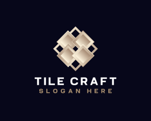 Geometric Tile Flooring logo design