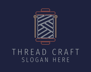 Thread Sewing Pin logo design