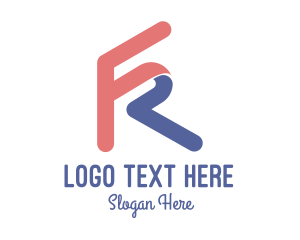 Tricolor - Letter FR Gaming logo design