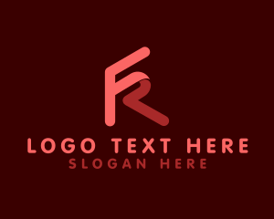 Twitch Streamer - Modern Business Letter FR logo design