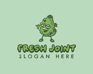 Joint - Marijuana Organic Cannabis logo design