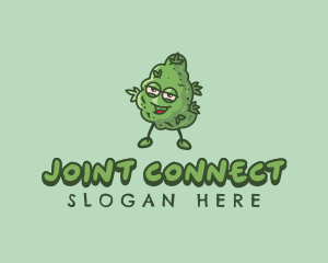 Joint - Marijuana Organic Cannabis logo design