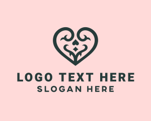 Marriage - Vine Heart Tattoo logo design