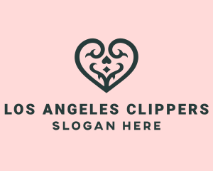 Couple - Vine Heart Tattoo logo design