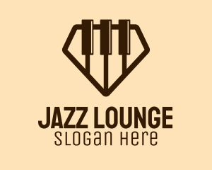 Jazz - Diamond Piano Keys logo design