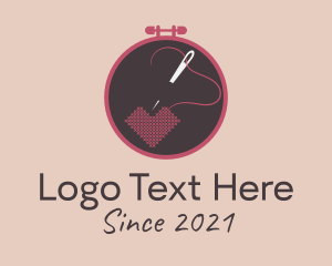 Heart - Heart Love Embroidery logo design