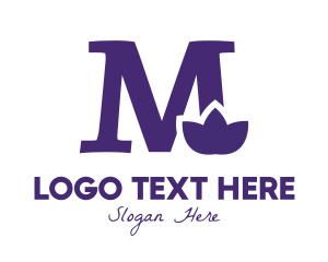 Violet M Flower Logo
