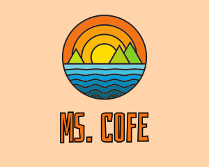 Holiday - Multicolor Ocean Island logo design