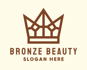 Bronze Monarchy Crown logo design