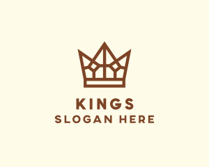 Bronze Monarchy Crown logo design