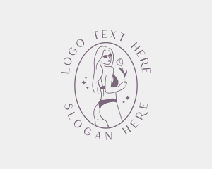 Lady - Sexy Woman Dermatology logo design