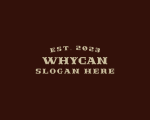 Rustic Western Style Logo