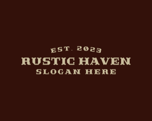 Rustic Western Style logo design