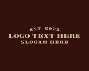 Rustic Western Style Logo