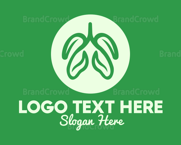 Green Eco Lungs Logo
