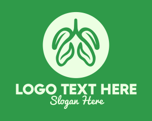 Oxygen - Green Eco Lungs logo design