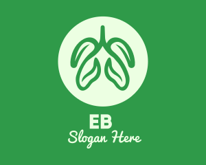 Organic - Green Eco Lungs logo design
