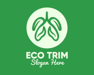 Green Eco Lungs logo design