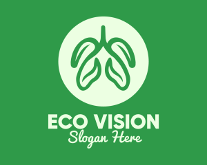 Green Eco Lungs logo design