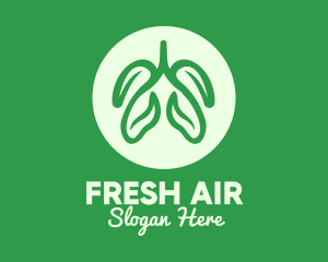 Green Eco Lungs logo design