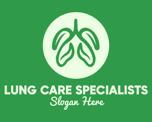 Green Eco Lungs logo design