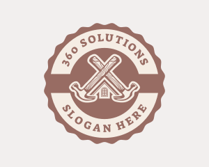 Home Repair Hammer logo design