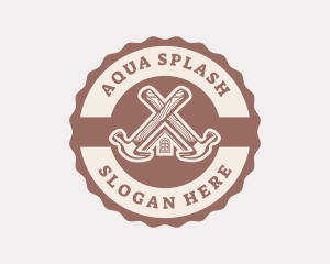 Home Repair Hammer logo design