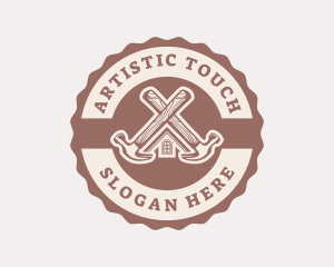 Home Repair Hammer logo design