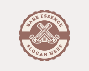 Home Repair Hammer logo design