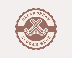 Home Repair Hammer logo design