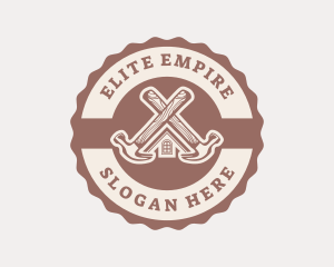 Home Repair Hammer logo design