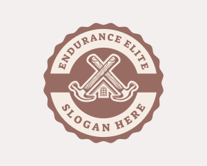 Home Repair Hammer logo design