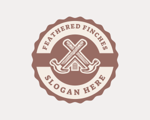 Home Repair Hammer logo design