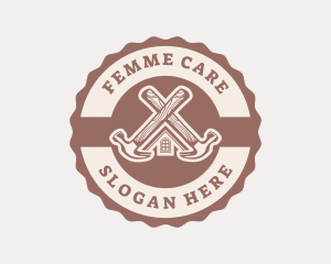 Home Repair Hammer logo design