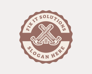 Repair - Home Repair Hammer logo design