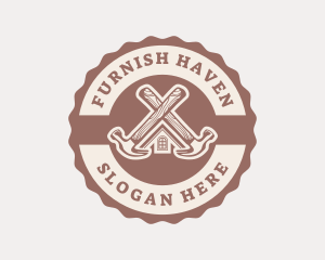 Home Repair Hammer logo design