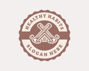 Home Repair Hammer logo design