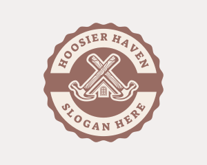 Home Repair Hammer logo design