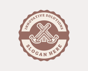 Home Repair Hammer logo design