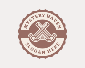 Home Repair Hammer logo design