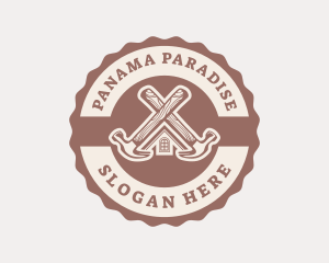 Home Repair Hammer logo design