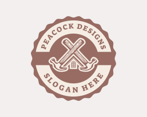 Home Repair Hammer logo design