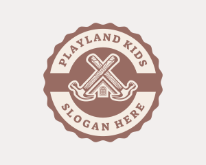 Home Repair Hammer logo design