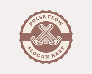 Home Repair Hammer logo design