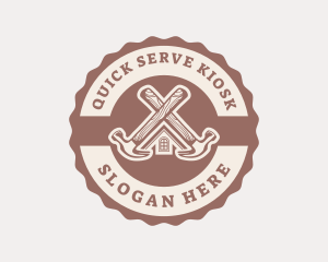 Home Repair Hammer logo design