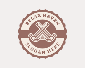 Home Repair Hammer logo design