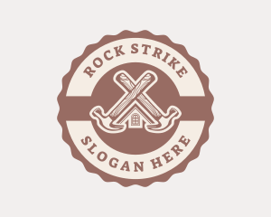 Home Repair Hammer logo design