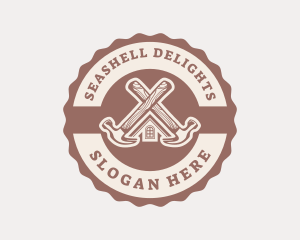 Home Repair Hammer logo design