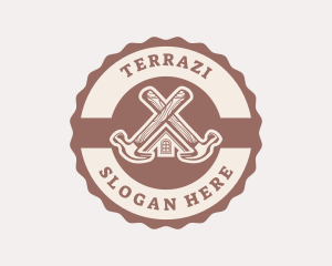 Home Repair Hammer logo design